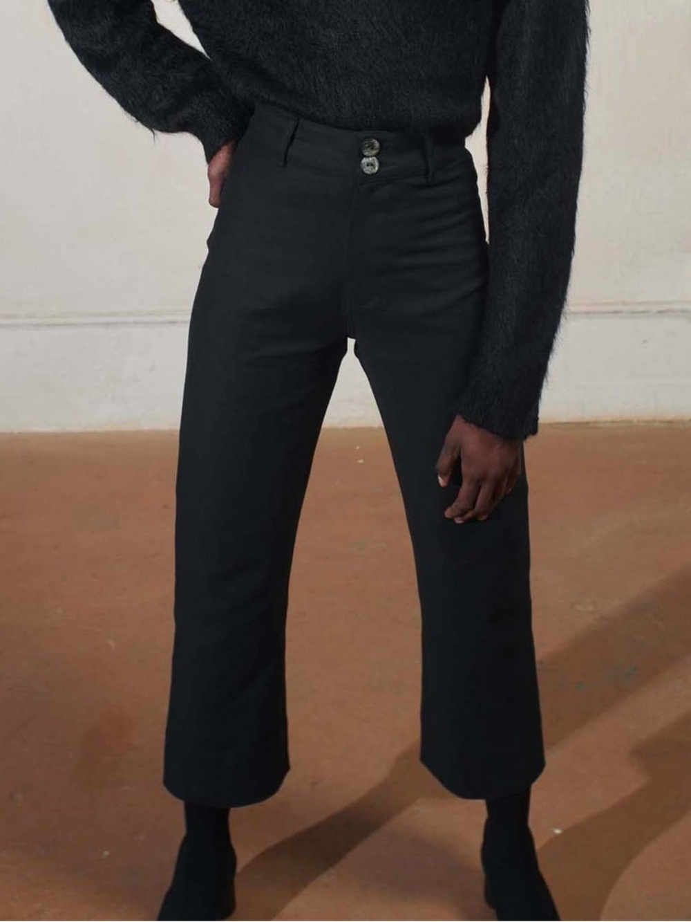 NWT Maria Stanley LUNA PANT 2.0 | NOIR |ORGANIC Size 4 Black - Picture 3 of 11